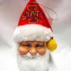 Iowa State Cyclones Santa Christmas Ornament NCAA Big 12 NEW
